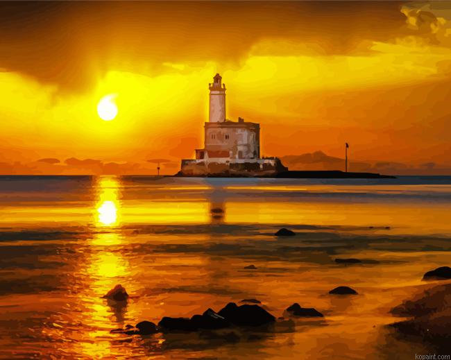 Olbia Lighthouse Sardinia Painting By Numberss.png