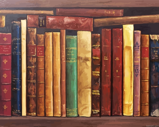 Old Books Painting By Numberss.png