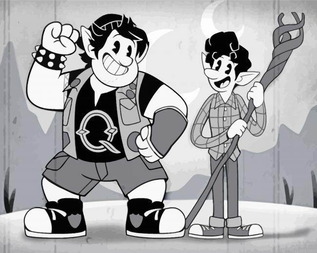 Old Cartoon Characters Painting By Numberss.png