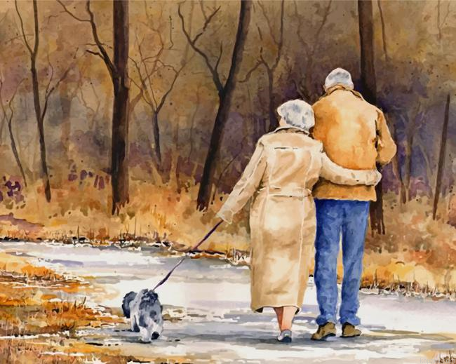 Old Couple Walking Painting By Numberss.png