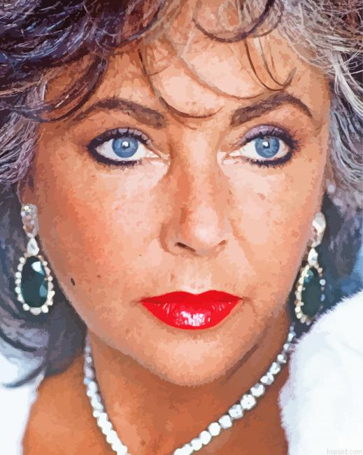 Old Elizabeth Taylor Paint By Numbers