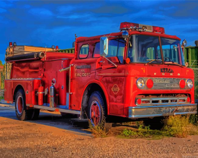Old Fire Truck Painting By Numberss.png