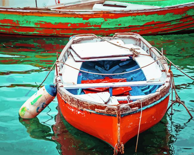 Old Fishing Boat Painting By Numberss.png