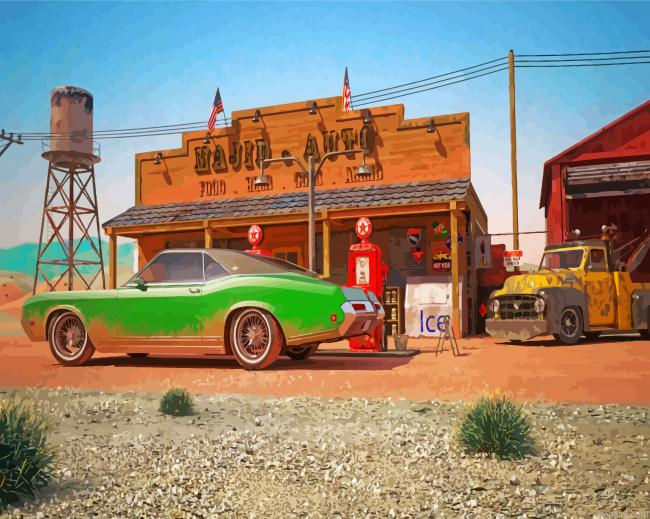 Old Gas Station Painting By Numberss.png