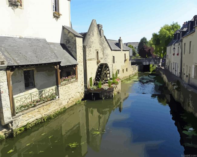 Old Houses Bayeux France Paint By Numbers