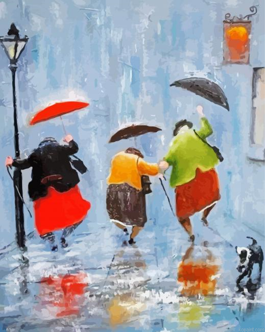 Old Ladies In The Rain Painting By Numberss.png