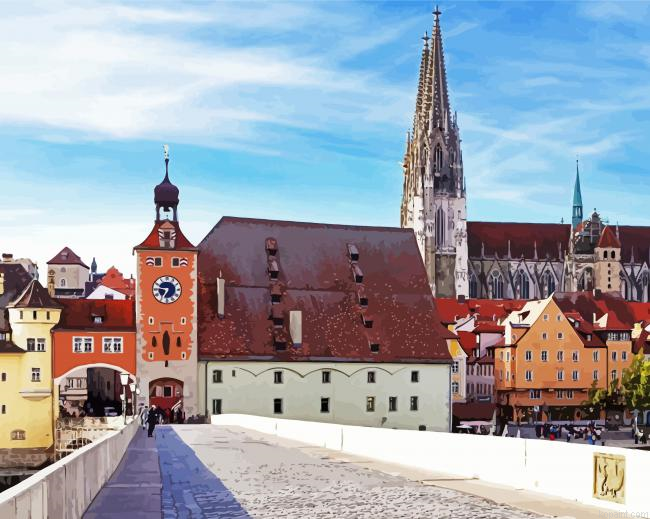 Old Town Hall Regensburg Painting By Numberss.png