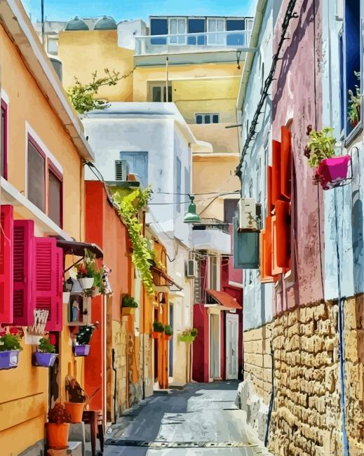 Old Town Streets In Beirut Paint By Numbers.png