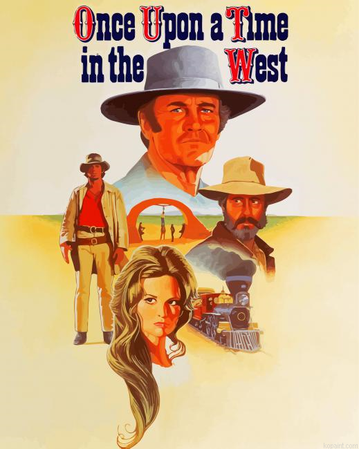 Once Upon A Time In The West Western Film Painting By Numberss.png