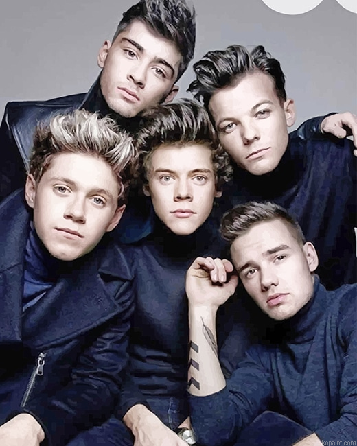 One Direction Photoshoot New Painting By Numberss.png