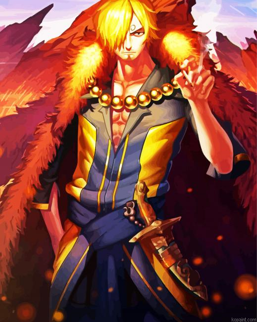 One Piece Sanji Painting By Numberss.png