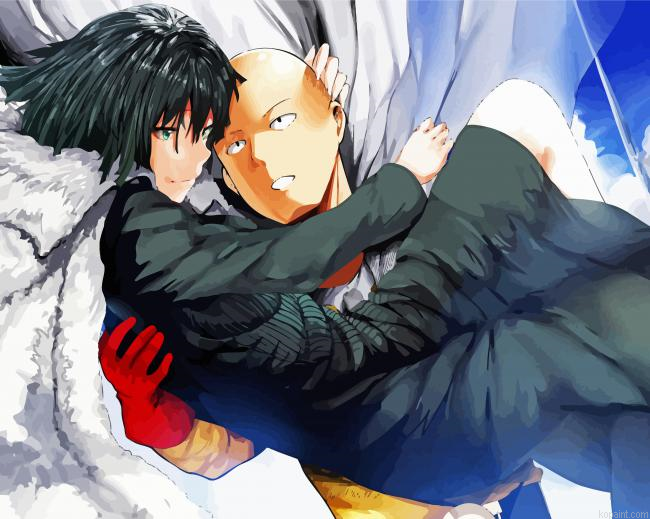 One Punch Man And Fubuki Painting By Numberss.png