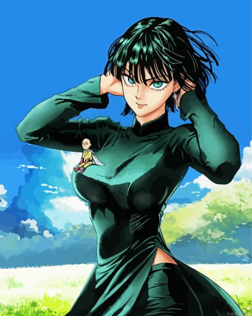 One Punch Man Fubuki Anime Painting By Numberss.png