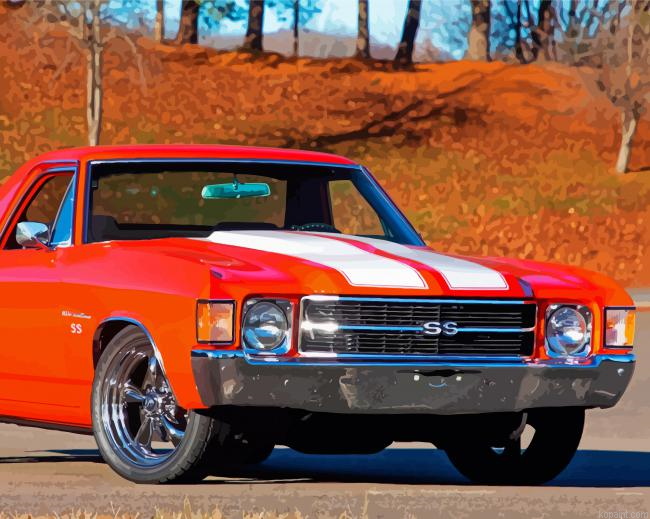 Orange Elcamino Painting By Numberss.png