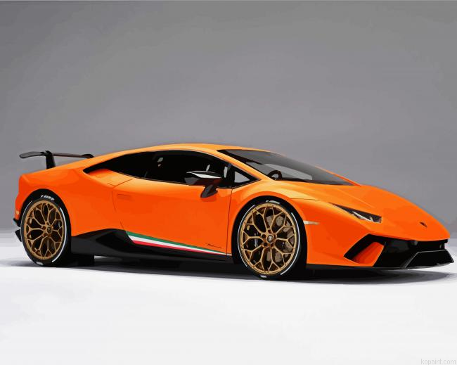 Orange Lamborghini Huracan Painting By Numberss.png