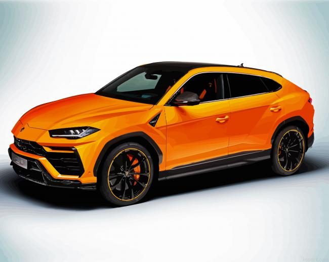 Orange Lamborghini Urus Painting By Numberss.png