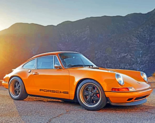 Orange Porsche 911 Painting By Numberss.png