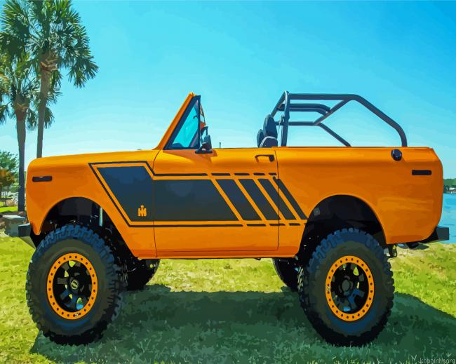 Orange Scout Ii Car Painting By Numberss.png