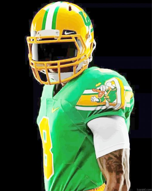 Oregon Ducks Footballer Painting By Numberss.png