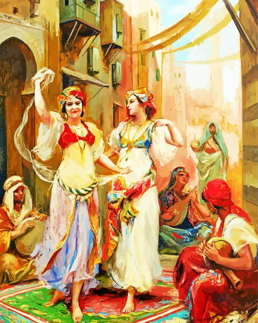 Orieltal Ladies Dancing Painting By Numberss.png