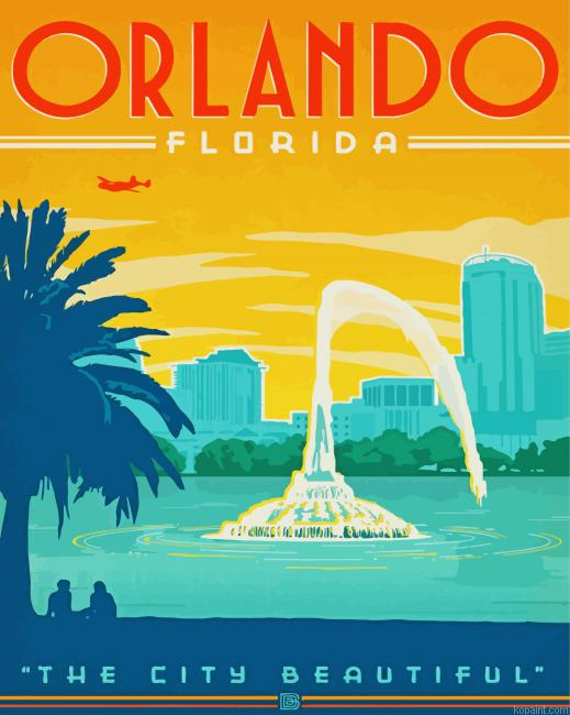 Orlando Florida Paint By Numbers