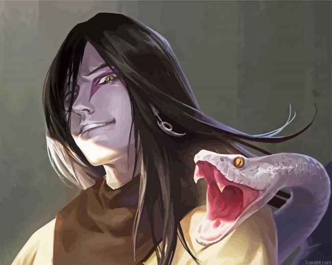 Orochimaru Anime Paint By Numbers