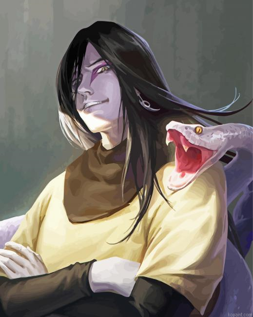 Orochimaru Naruto Anime Painting By Numberss.png