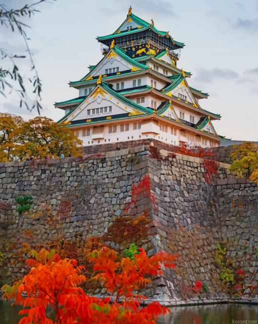 Osaka Castle Park Painting By Numberss.png