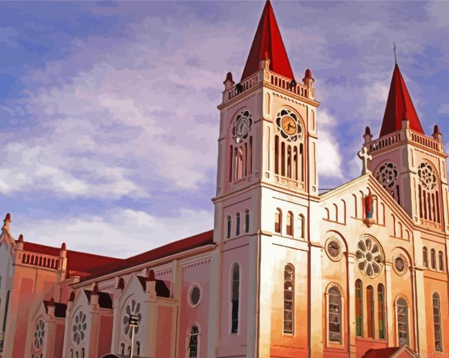 Our Lady Of Atonement Cathedral Baguio Philippines Painting By Numberss.png
