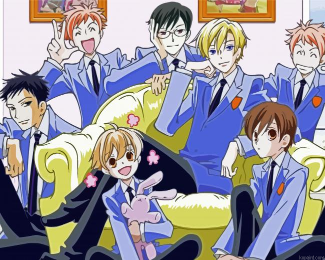 Ouran High School Host Club Characters Painting By Numberss.png