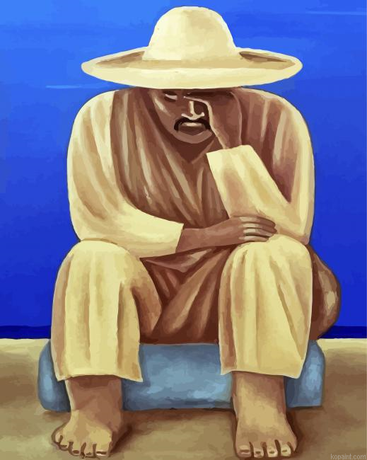 Overthinker Mexican Man Painting By Numberss.png