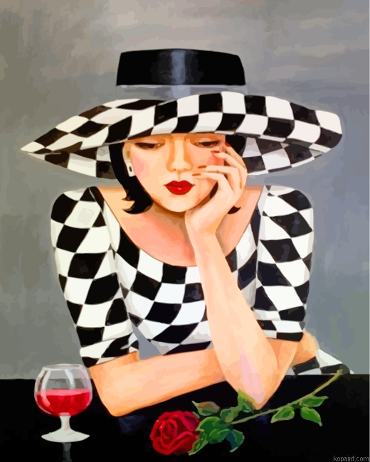 Overthinker Woman Painting By Numberss.png