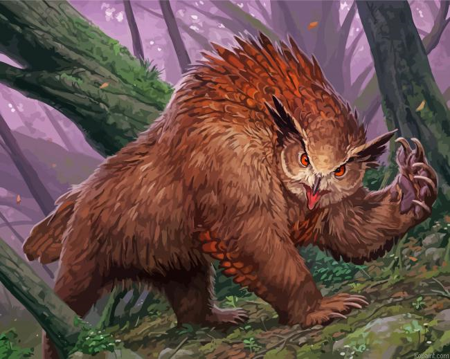 Owlbear Monster Painting By Numberss.png