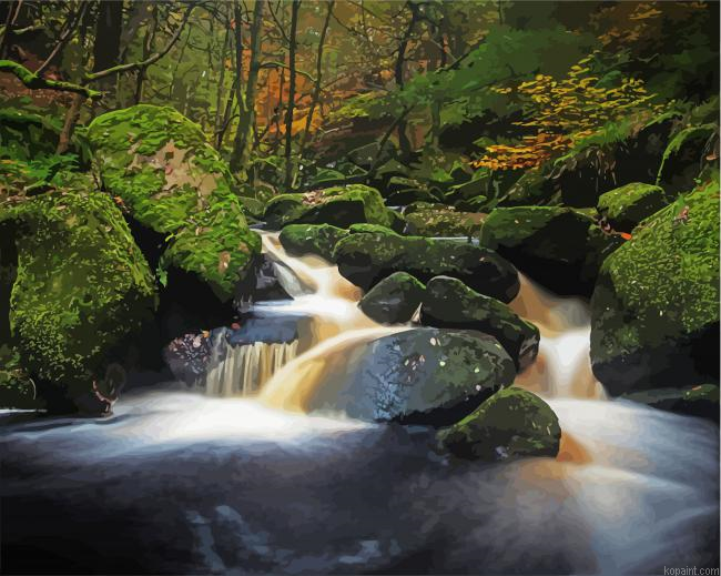 Padley Gorge Sheffield Painting By Numberss.png