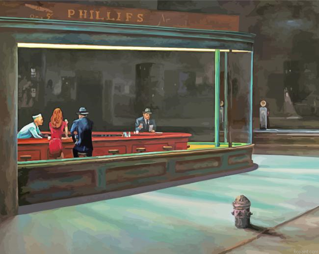 Painting Nighthawks Painting By Numberss.png