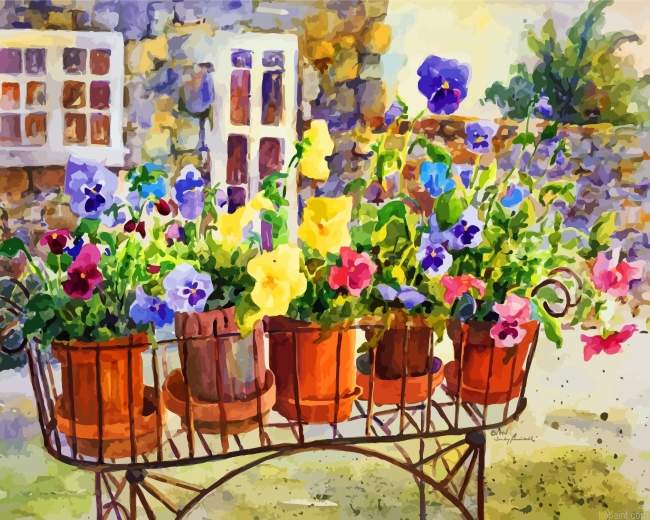 Pandy Plants Pots Painting By Numberss.png