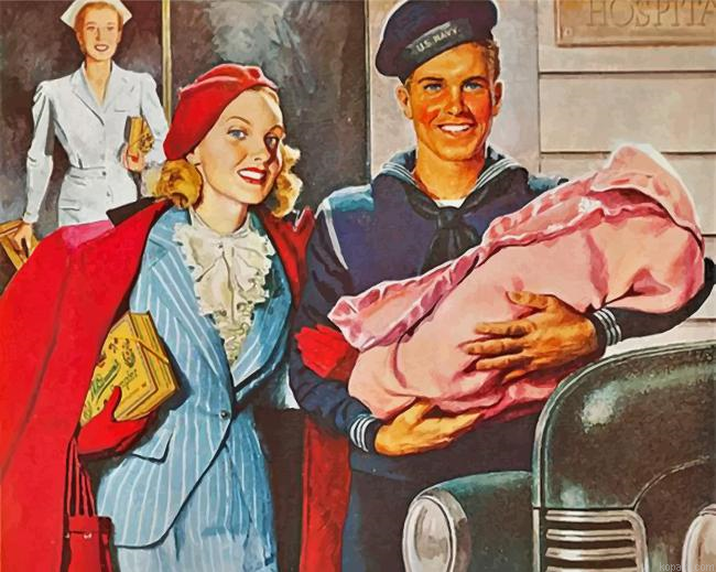 Parents And Newborn Painting By Numberss.png