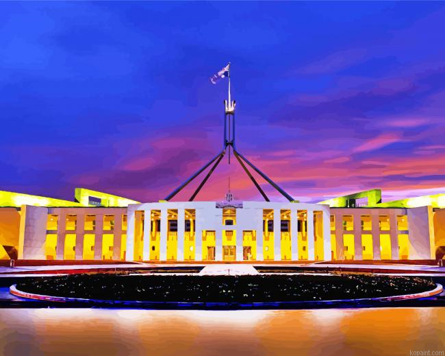 Parliament House Canberra Paint By Numbers
