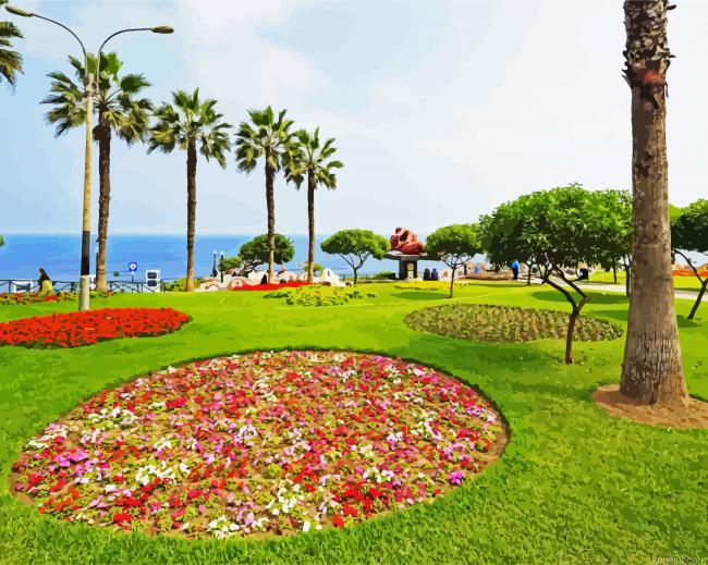 Parque Del Amor Lima Paint By Numbers