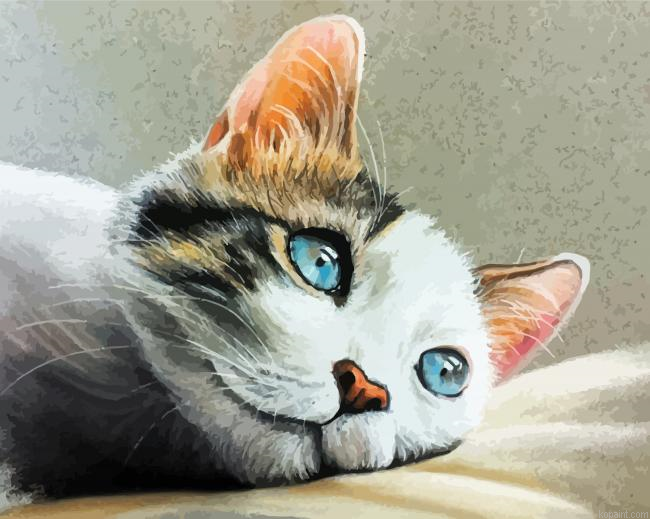 Pastel Cat Paint By Numbers
