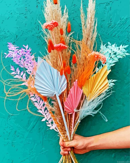 Pastel Coloured Dried Flowers Painting By Numberss.png