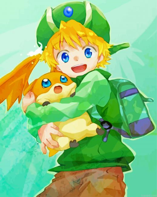 Patamon Anime Painting By Numberss.png