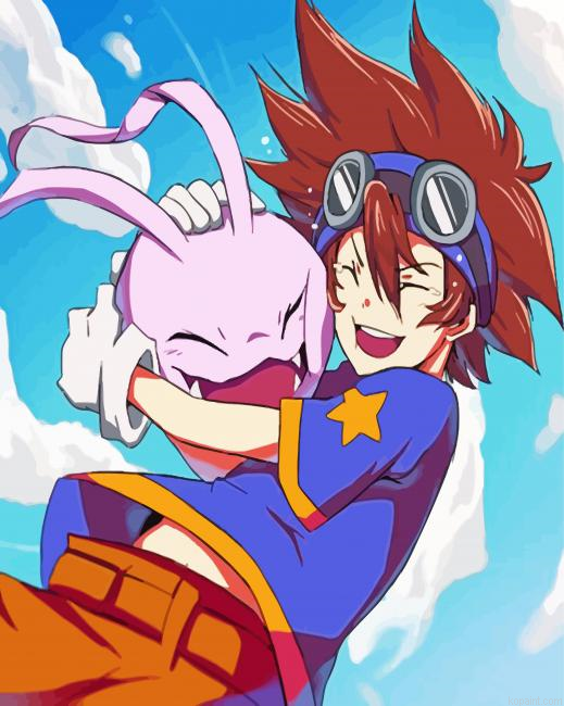 Patamon Digimon Manga Anime Paint By Numbers