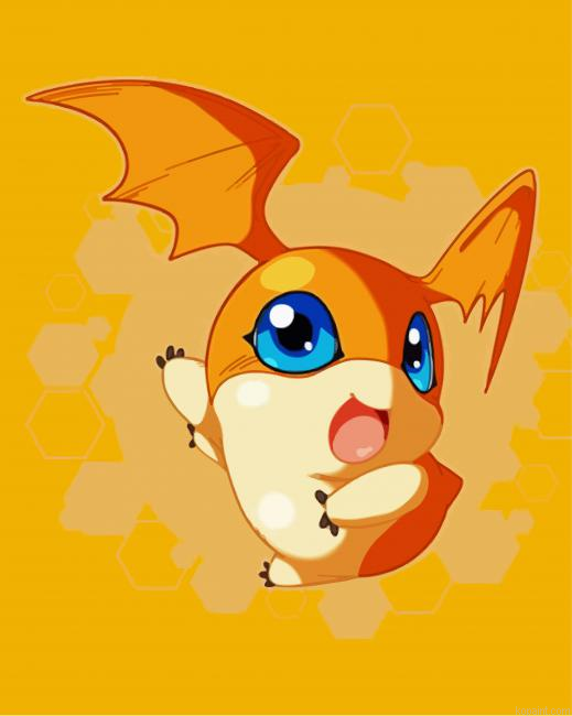 Patamon Painting By Numberss.png