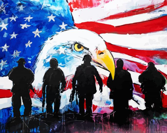 Patriotic Eagle Painting By Numberss.png