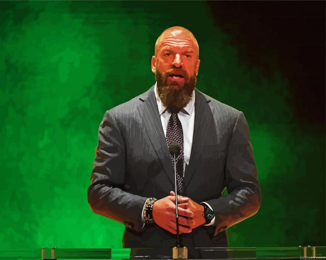 Paul Levesque Wrestler Painting By Numberss.png