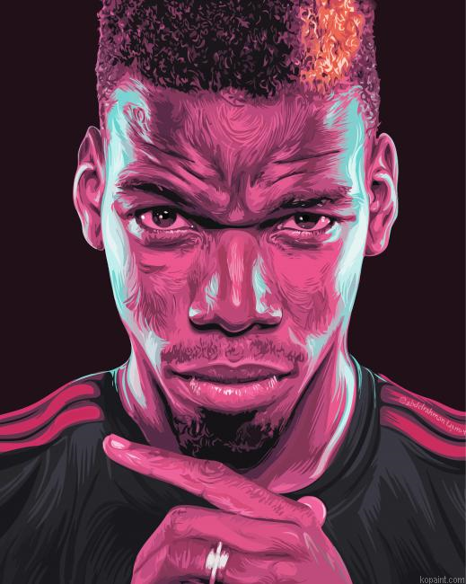 Paul Pogba Art Painting By Numberss.png