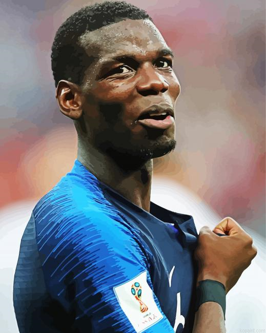 Paul Pogba Football Player Painting By Numberss.png