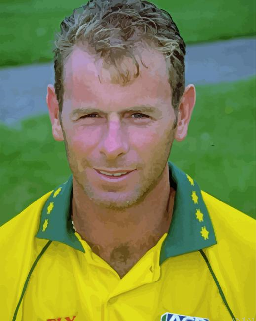 Paul Reiffel Ancient Cricketer Painting By Numberss.png