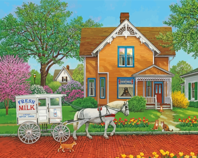 Peaceful House Paint By Numbers
